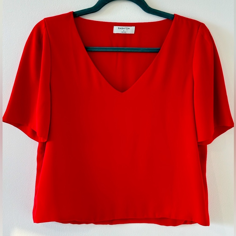 Babaton Randy Blouse in Red